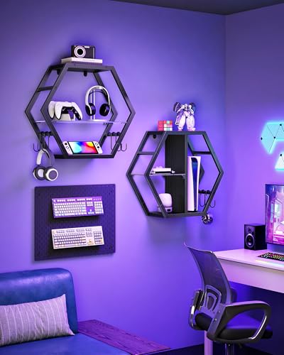 18.9 inch Gaming Floating Shelves (2 Count)