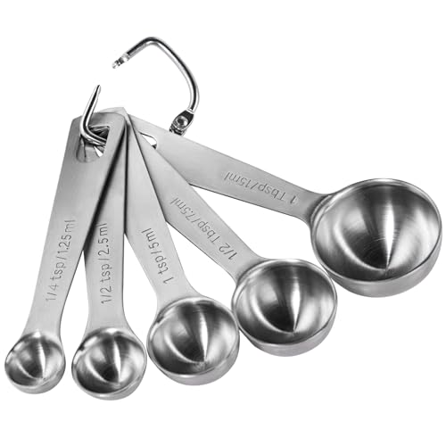18 8 Stainless Steel Measuring Spoons Set of 5 (5 Count)