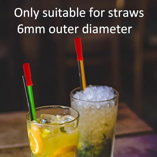 8Pcs Silicone Straw Tips