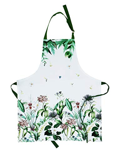 Cotton kitchen Aprons with Adjustable Strap & Waist Ties for Baking Cooking Gardening Spring Apron