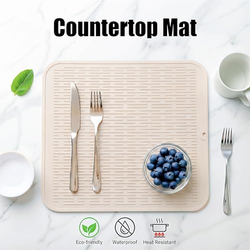 Silicone Dish Drying Mat for Multiple Usage