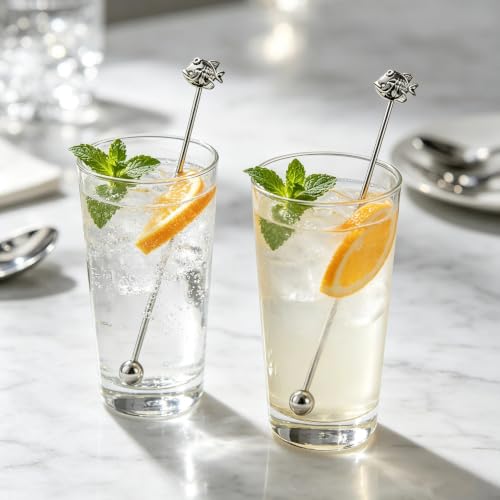 6 Pcs 7.5'' Metal Stir Sticks