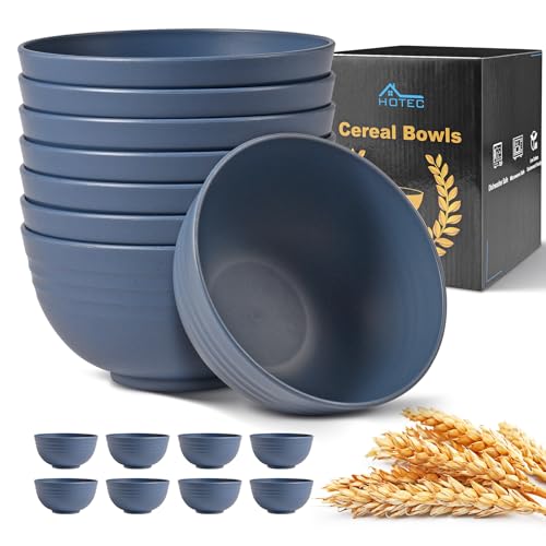 BPA Free Unbreakable Wheat Straw Cereal Bowls (26 Count)