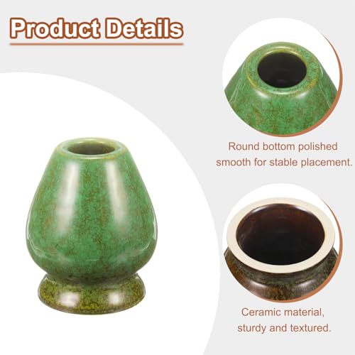 Ceramic Chasen Stand 70mm Matcha Whisk Holder Teas Set Whisks Stand Traditional Matcha Tea Chasen Holder Tea Set Accessories for Tea Tasting