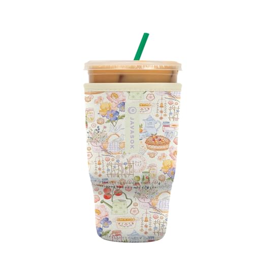 JavaSok Iced Coffee & Cold Soda Insulated Neoprene Cup Sleeve