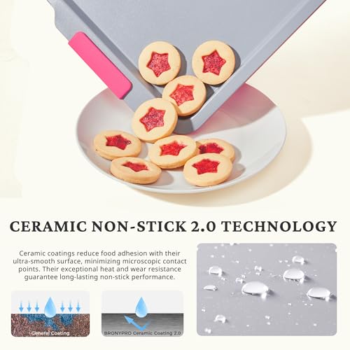 Non Stick Ceramic Baking Sheet Pan Set of 3 (3 Count)