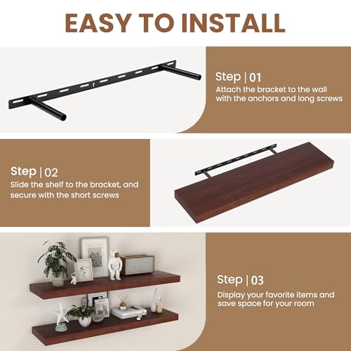 Deep Floating Shelves (2 Count)
