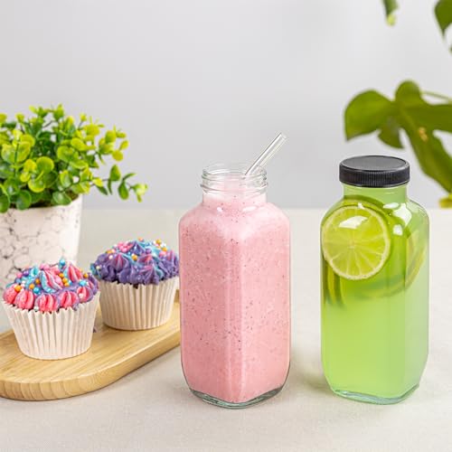Juice Bottles with Lids (8 Count)