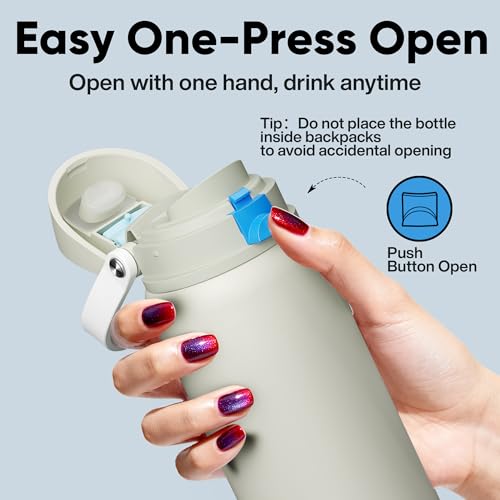 Insulated Water Bottle with Straw