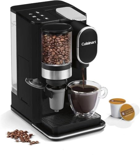 Single Serve Coffee Maker + Coffee Grinder with 8 oz