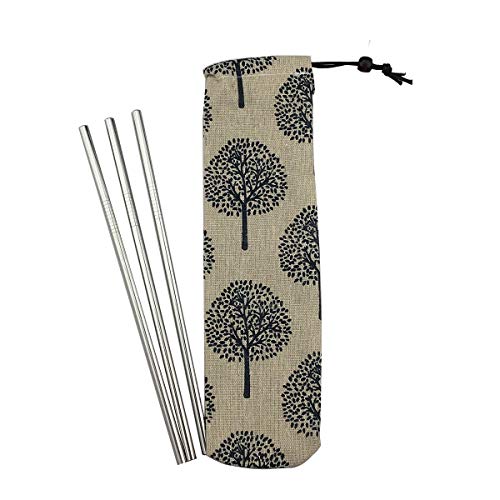 Matte Long Handle Spoon Cocktail Mixing Stirring Spoons Iced Tea Coffee Spoons with 8.6 inch Long Handle Brushed SUS304 Stainless Steel (6 Count)