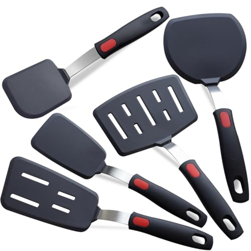 Silicone Spatula Set Turner 5 (5 Count)