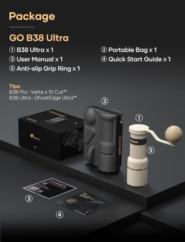 ESSENCE GO B38 Ultra Manual Coffee Grinder Capacity 30g