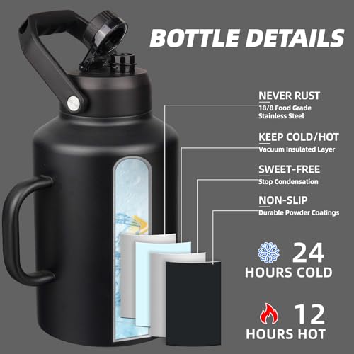 128oz Stainless Steel Water Bottle