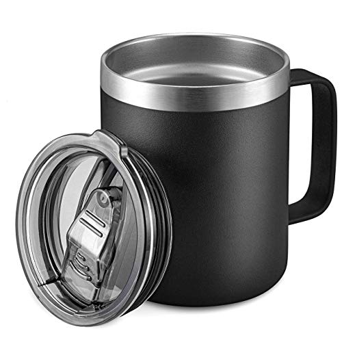 12 oz Insulated Travel Coffee Mug with Handle