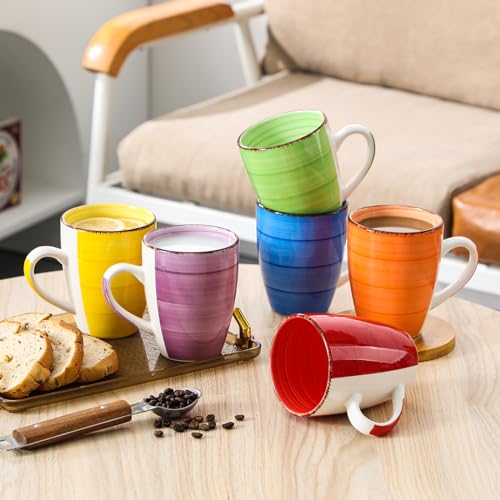 Bonita 16 Oz Large Coffee Mugs Set of 6 (6 Count)