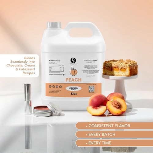 Peach Flavoring Oil 32 oz (32 Fl Oz)