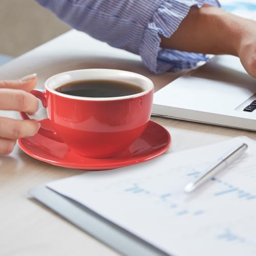 Porcelain Coffee Cup with Saucer 220ml (9.99 Count)