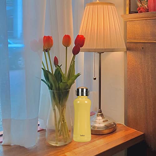 Mini Insulated Water Bottle With Bamboo Lid