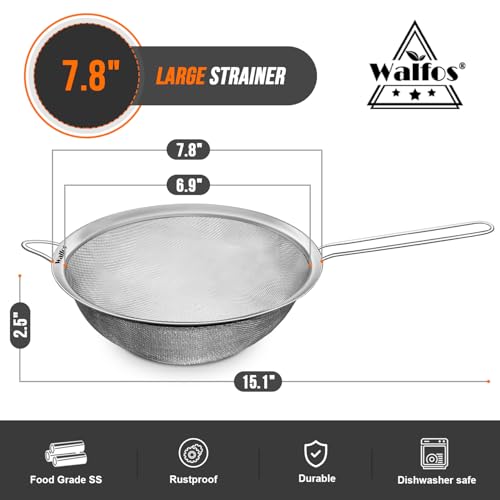 7.8 Inch Fine Mesh Strainer
