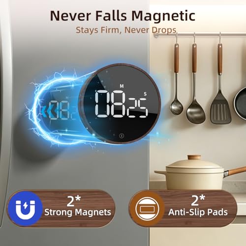 Digital Magnetic Kitchen Timer & Stopwatch with LED Display