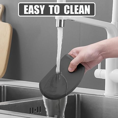 Silicone Dough Scraper with Metal Core Flexible Bowl Scraper Bread Baking