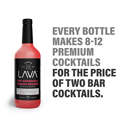 Premium Spicy Watermelon Habanero Margarita Mix (33.8 Fl Oz)