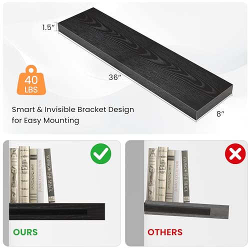 Floating Shelves for Wall (2 Count)