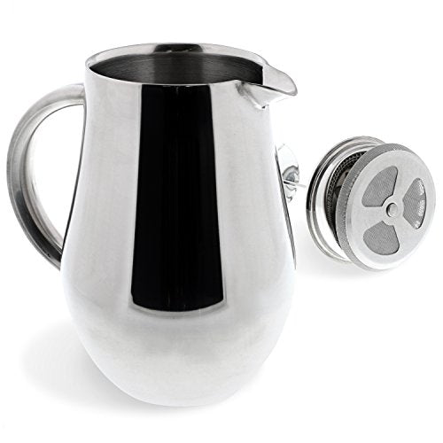 Non Toxic Insulated Stainless Steel French Press Coffee Maker 34oz