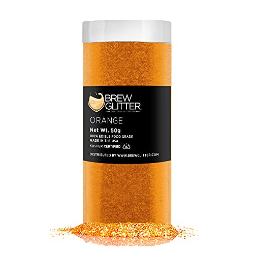 Orange BREW GLITTER Edible Glitter For Drinks