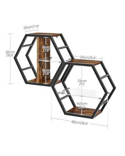 18.9 inch Gaming Floating Shelves (2 Count)