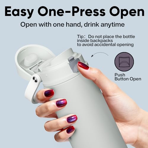 Insulated Water Bottle with Straw