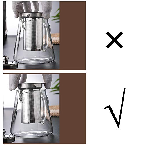 Glass Teapot with Infuser Tea Pot 950ml