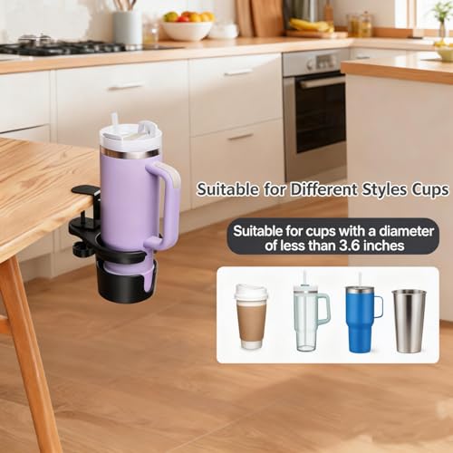 No Drill Desk Cup Holder Clamp