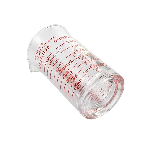 Ackers 3oz 90ml Glass Measuring Cup