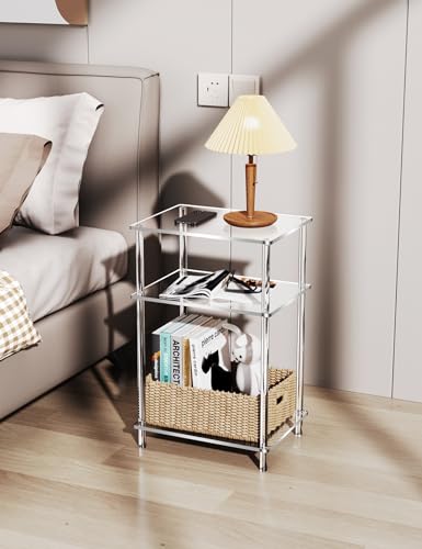 Acrylic Side Table Clear 3