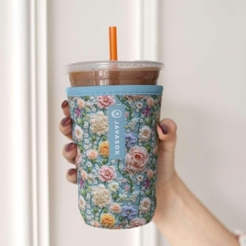 JavaSok Iced Coffee & Cold Soda Insulated Neoprene Cup Sleeve