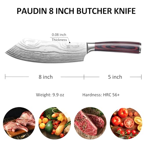 Meat Cleaver 8 Inch Butcher Knife