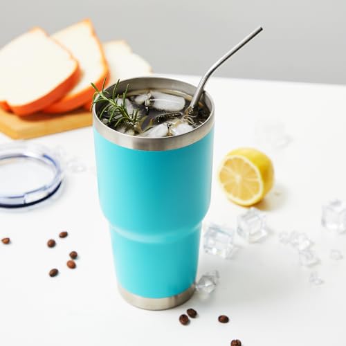 30oz Insulated Tumbler With Lids and Straws (4 Count)