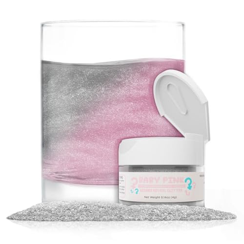 Brew Glitter Baby Pink Gender Reveal Color Changing Edible Drink Glitter