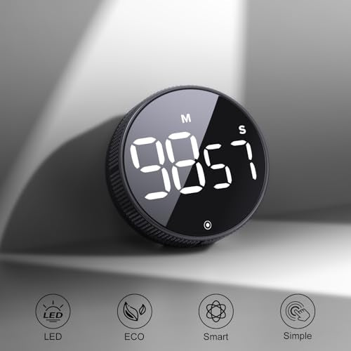 BlueSnail Kitchen Timer with LED Digital Display Smart Efficana for Home Classroom Gym Office