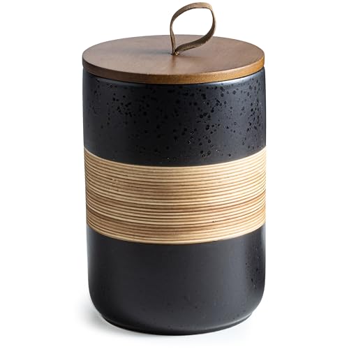 Large Coffee Container with Lid Ceramic Coffee Canister for Kitchen