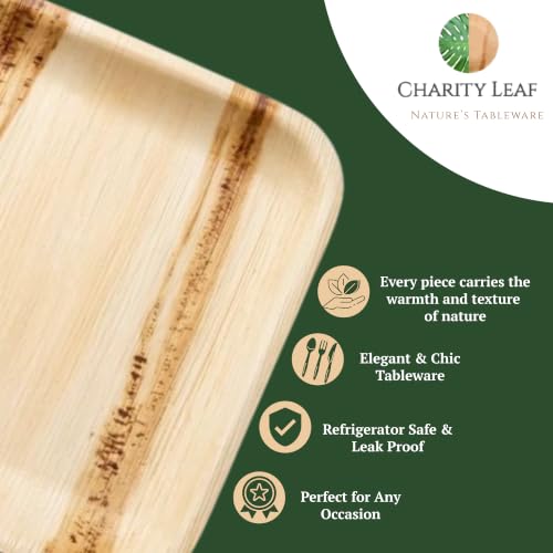 Disposable Bamboo 15" x 10" Trays (200 Count)