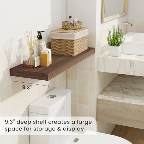 9.3Inch Deep Floating Shelves for Wall (2 Count)