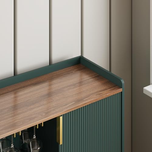 48" Wine Bar Cabinet with Fluted Texture