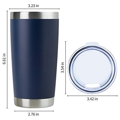 20oz Stainless Steel Tumbler Bulk with Lid (8 Count)