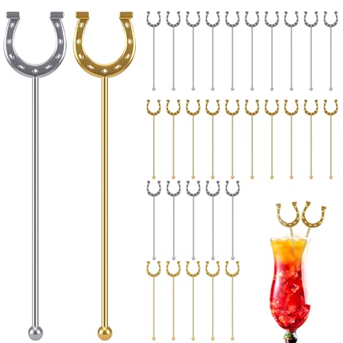 Horseshoe Drink Stirrers 6 Inch Plastic