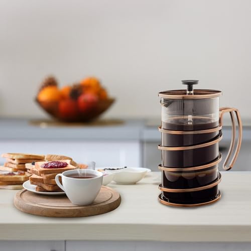 French Press Coffee Maker 34oz with 4 Filters System