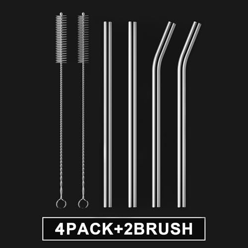 4 Pack Reusable Glass Straw (4 Count)