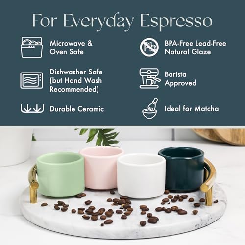 Leonard Ceramic Espresso Cups (2 Count)